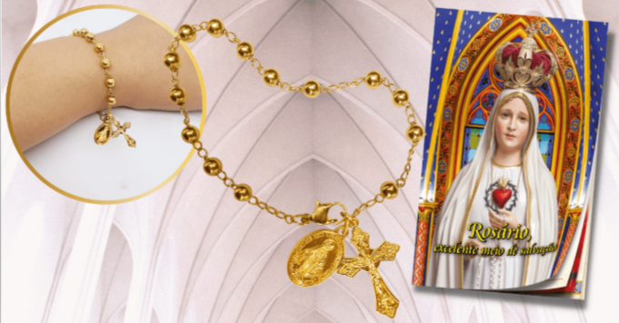Pulseira do Terço com a Medalha Milagrosa